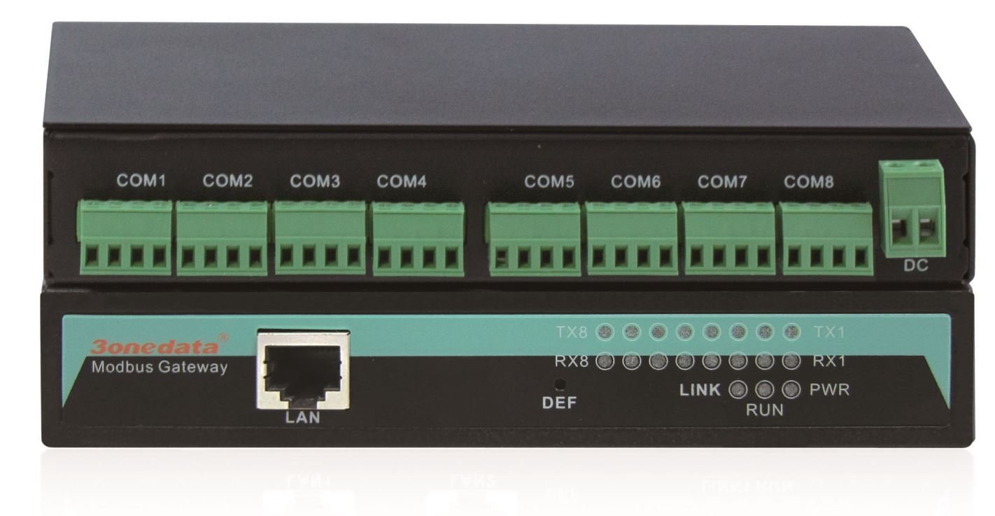 8 Ports RS485 Til Ethernet Modbus Gateway - Autic System AS